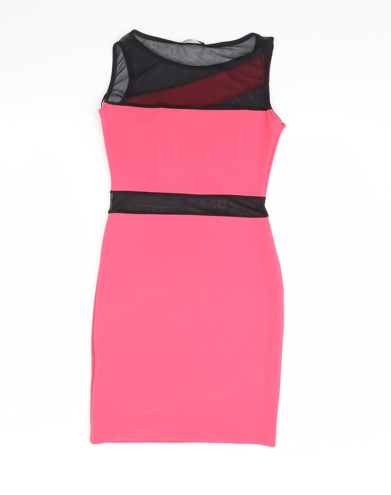 Quiz Womens Pink   Sheath  Size 8