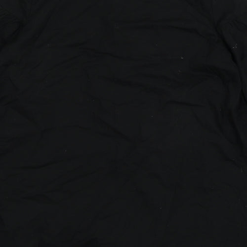Threadbare Womens Black   Basic Button-Up Size 8