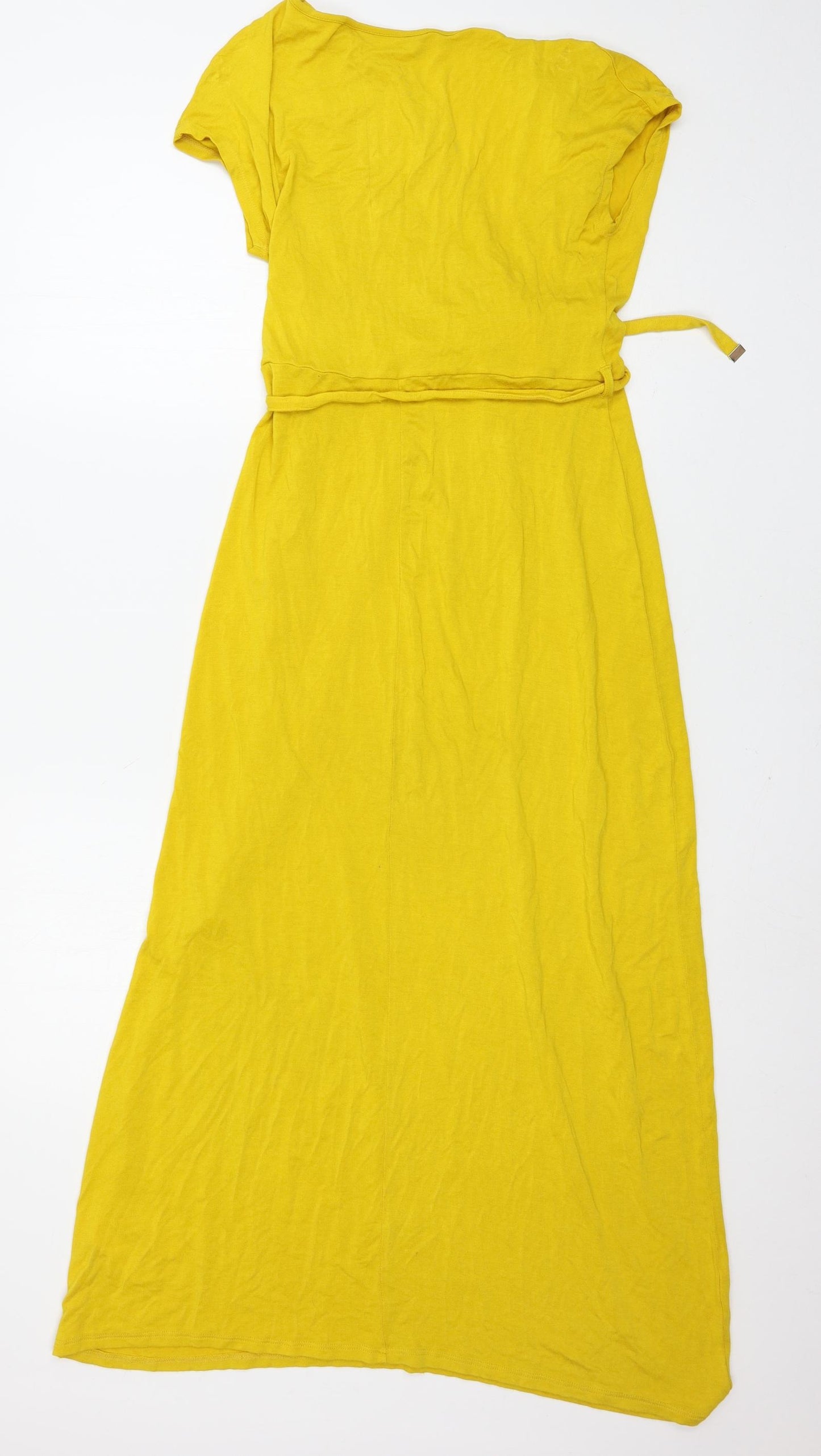 Dorothy Perkins Womens Yellow  Jersey T-Shirt Dress  Size 8