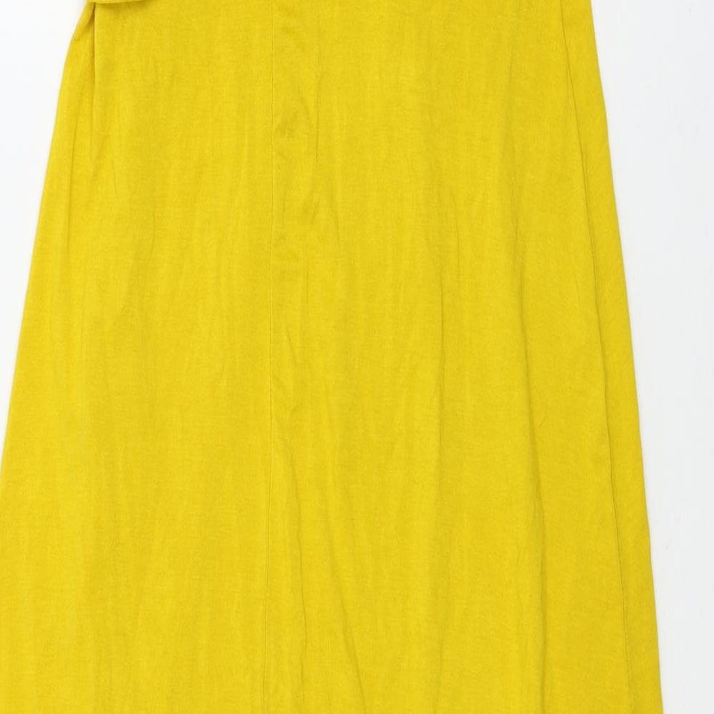 Dorothy Perkins Womens Yellow  Jersey T-Shirt Dress  Size 8