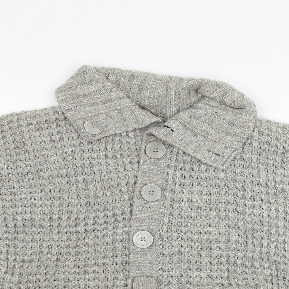 Atmosphere Womens Grey  Knit Cardigan Jumper Size 8