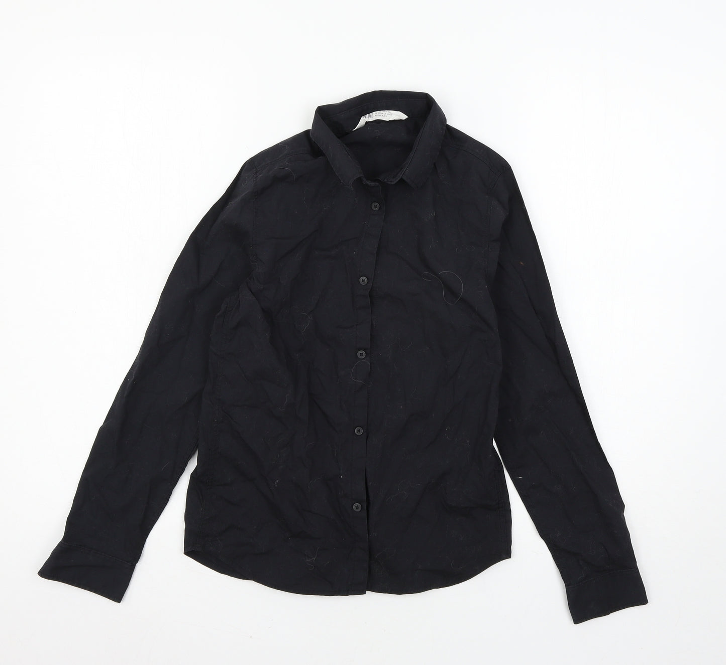 H&M Boys Black   Basic Button-Up Size 11 Years