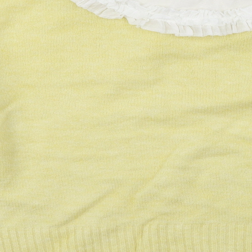 ASOS Womens Yellow  Knit Pullover Jumper Size 8