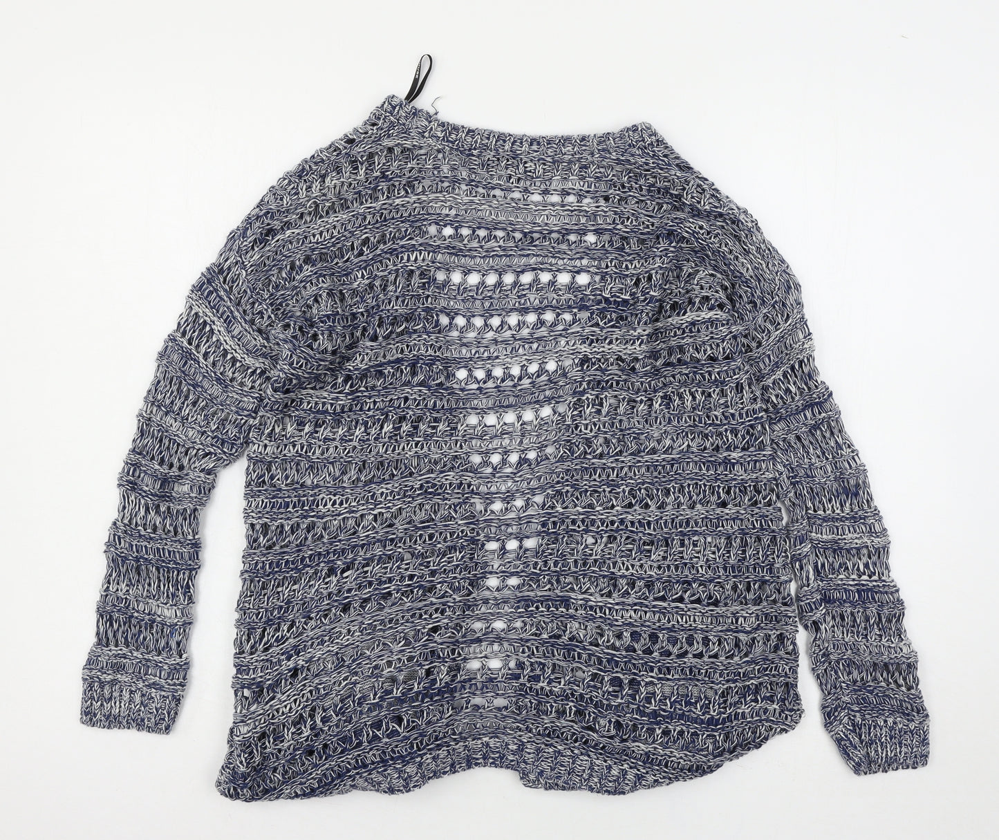 Warehouse Womens Blue  Knit Cardigan Jumper Size 10