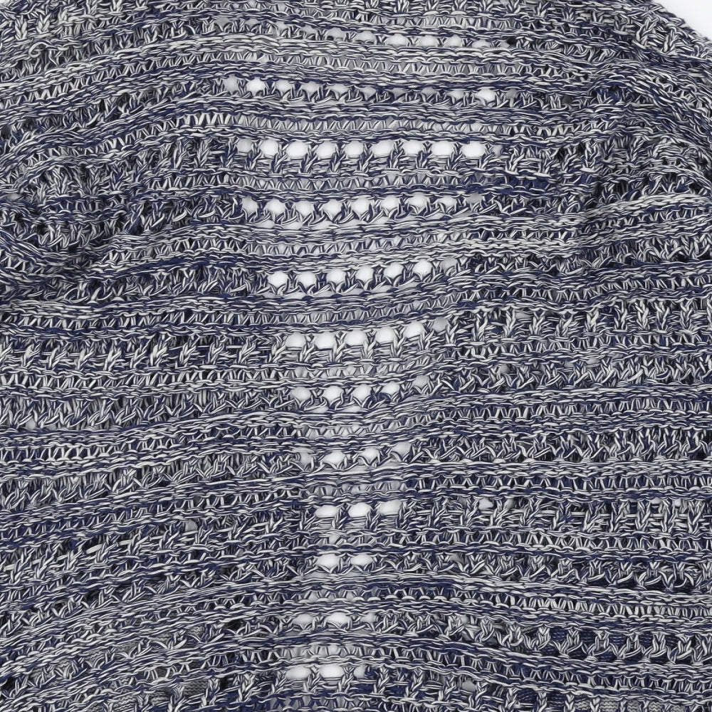 Warehouse Womens Blue  Knit Cardigan Jumper Size 10