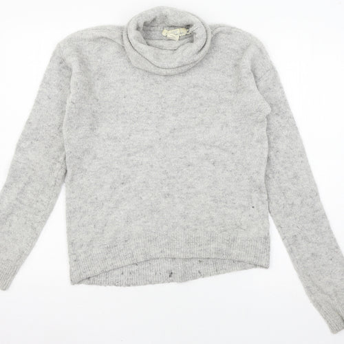 H&M Womens Grey  Knit Pullover Jumper Size S
