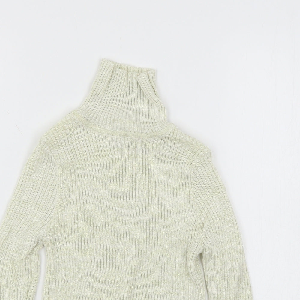 TU Girls Ivory  Knit Pullover Jumper Size 6 Years