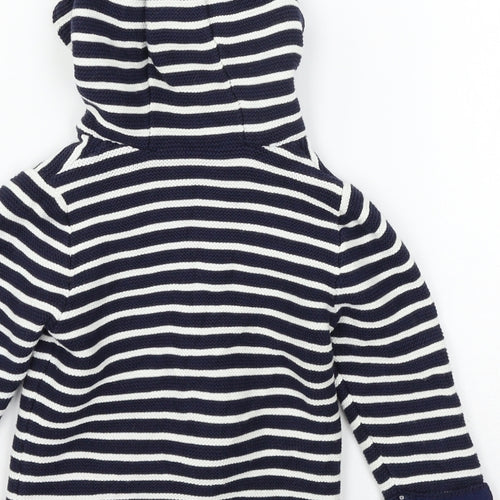 TU Boys Blue Striped Knit Jacket  Size 12-18 Months