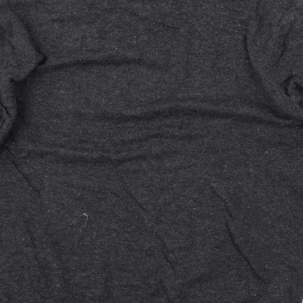 Crew Clothing Mens Grey  Knit Pullover Jumper Size S