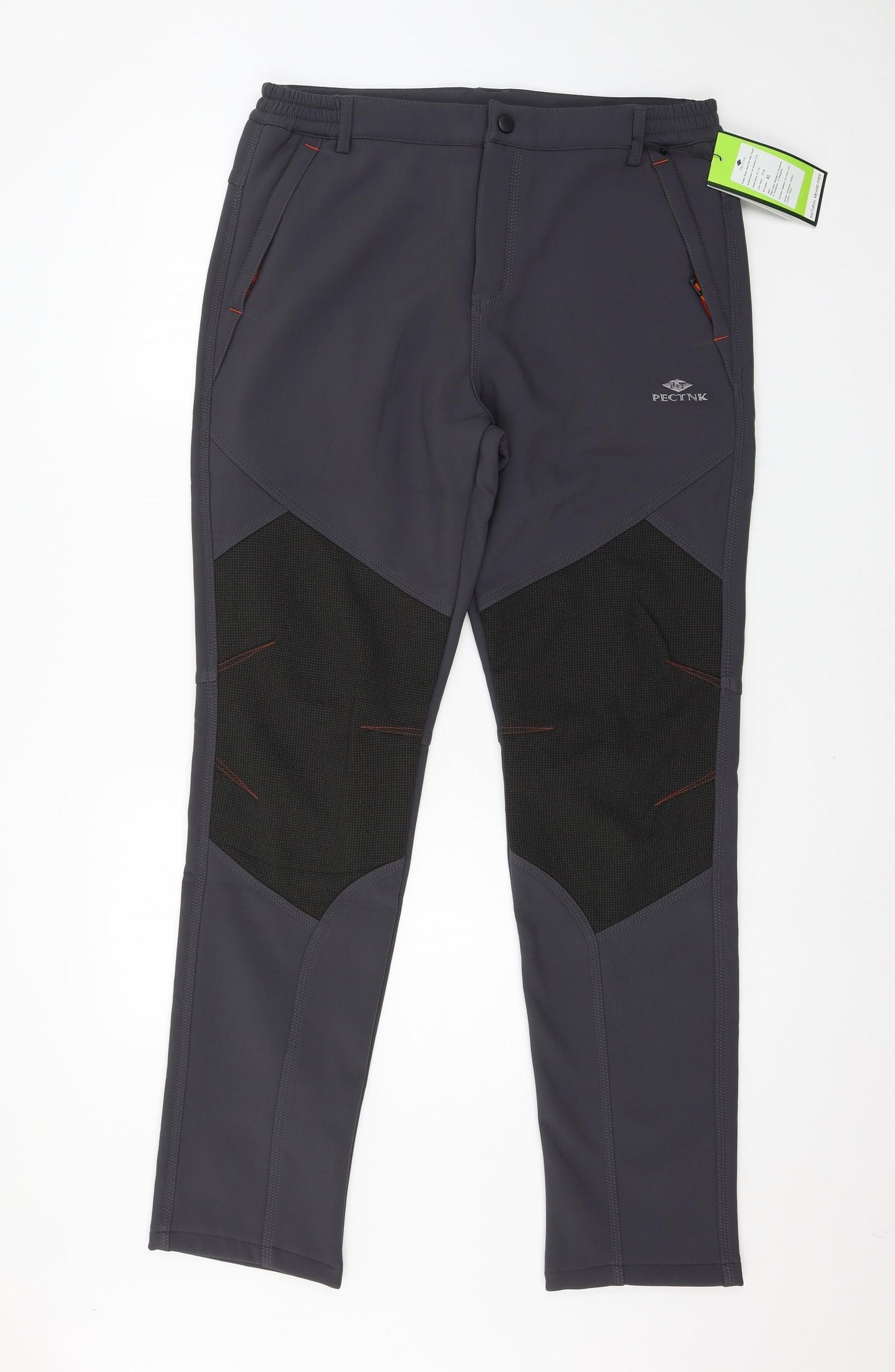 Pectnk Womens Grey   Rain Trousers Trousers Size XL L31 in
