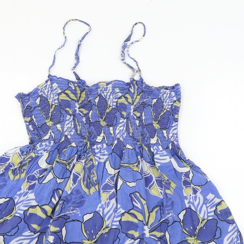 Store Twenty One  Womens Blue Floral  Camisole T-Shirt Size 18