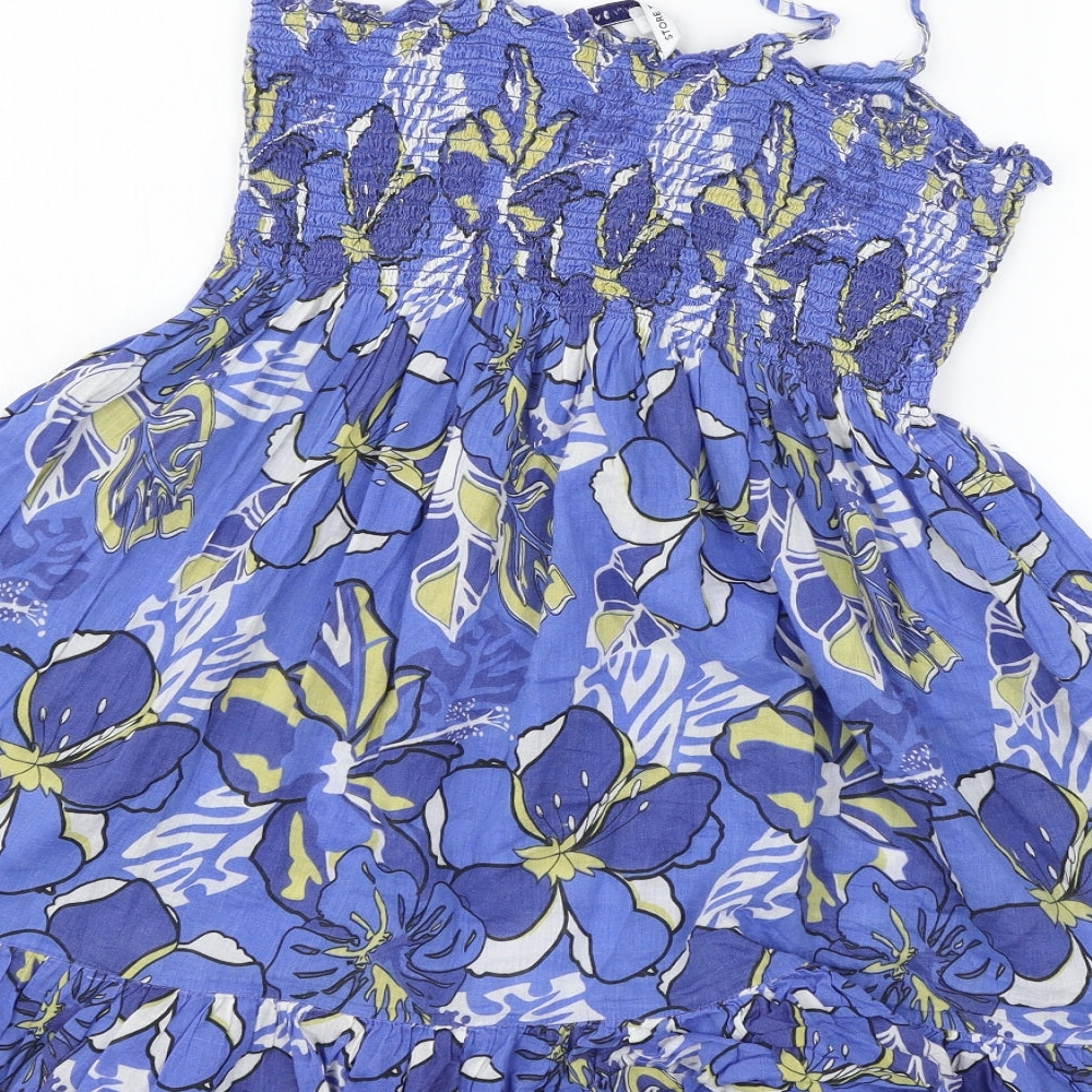 Store Twenty One  Womens Blue Floral  Camisole T-Shirt Size 18