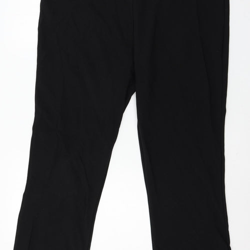 Preworn Womens Black  Jersey Trousers  Size 26 L26 in