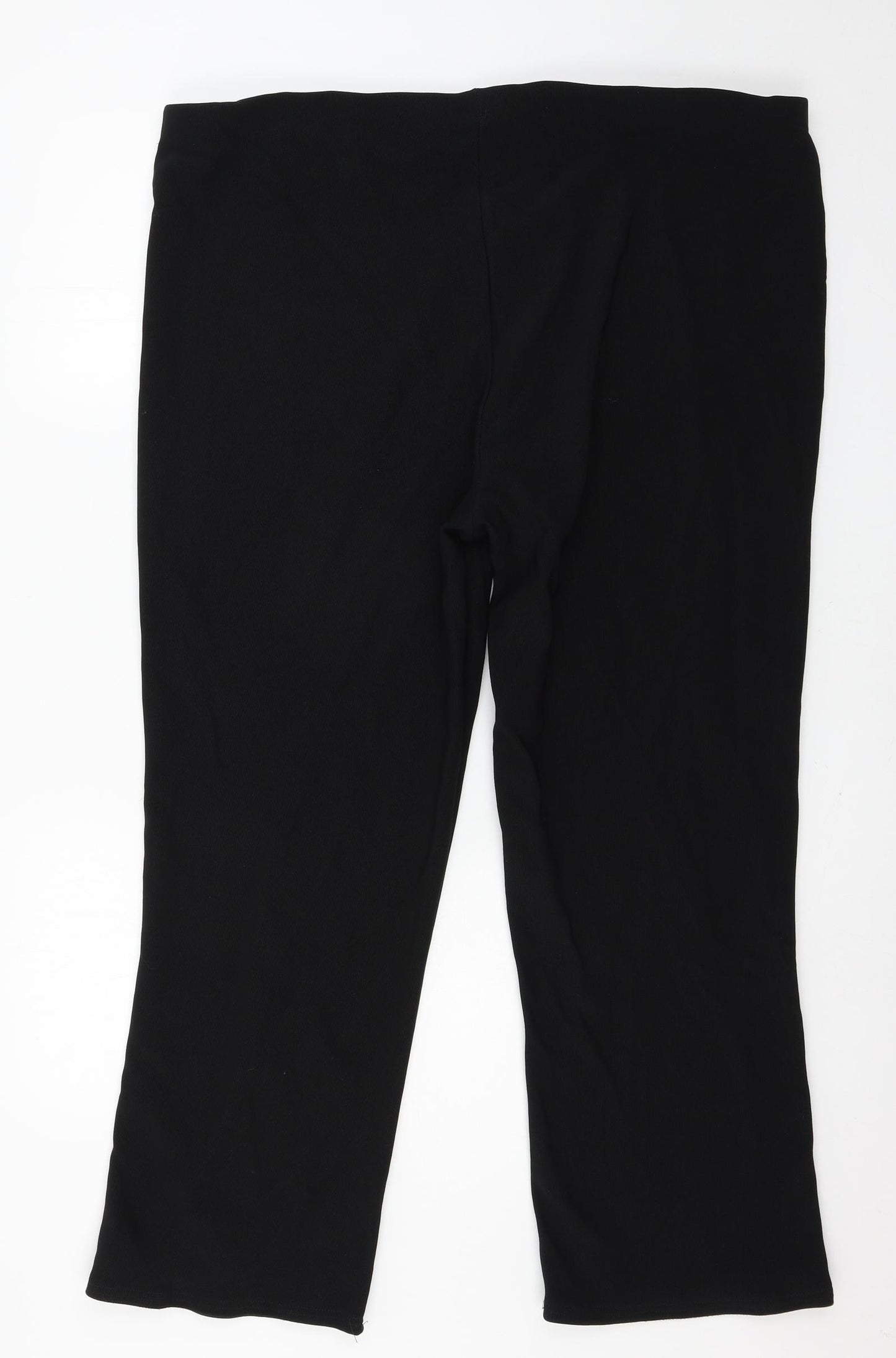 Preworn Womens Black  Jersey Trousers  Size 26 L26 in