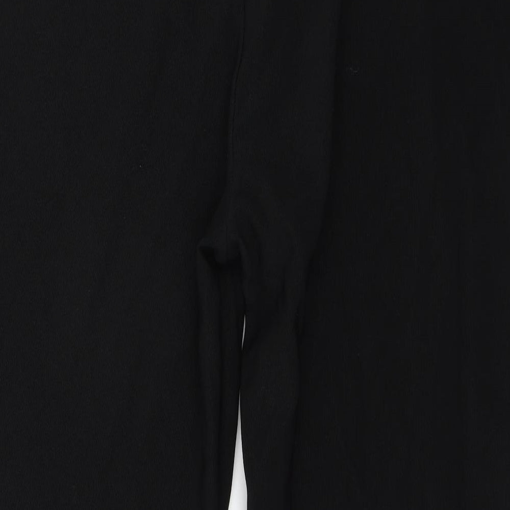 Preworn Womens Black  Jersey Trousers  Size 26 L26 in
