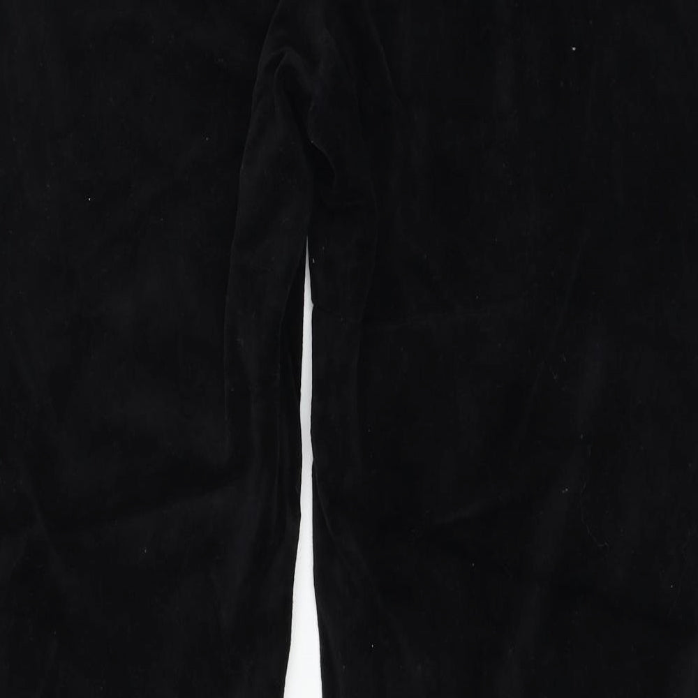 Juicy Couture Womens Black  Velour Jogger Trousers Size L L28 in