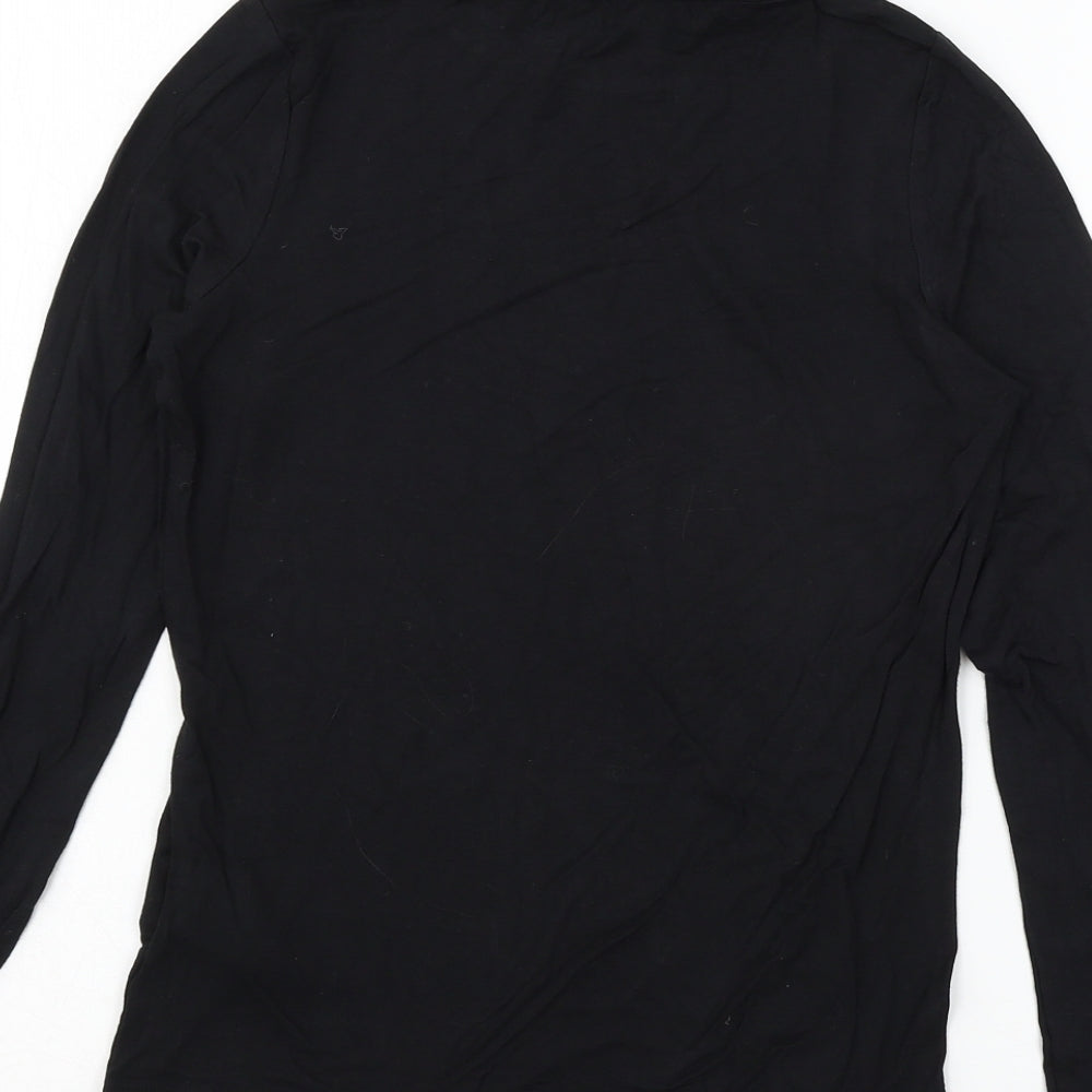 New Look Womens Black  Jersey Basic T-Shirt Size 12