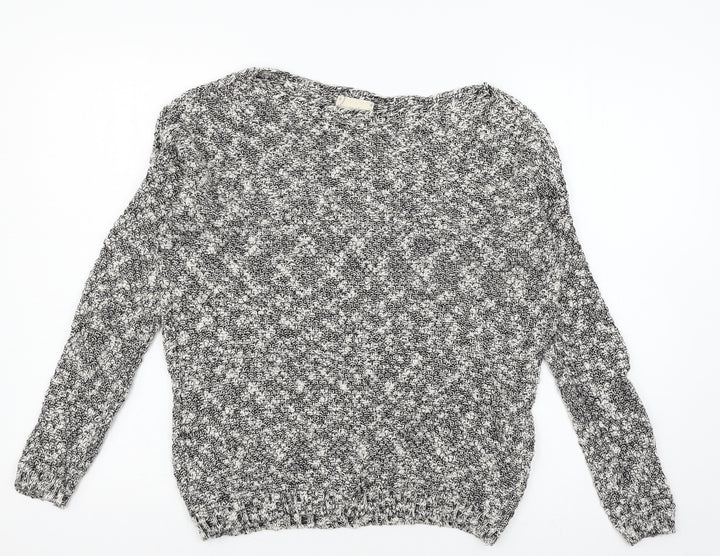 New Look Womens Grey  Knit Pullover Jumper Size S