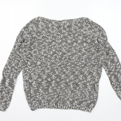 New Look Womens Grey  Knit Pullover Jumper Size S