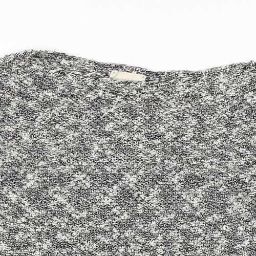 New Look Womens Grey  Knit Pullover Jumper Size S