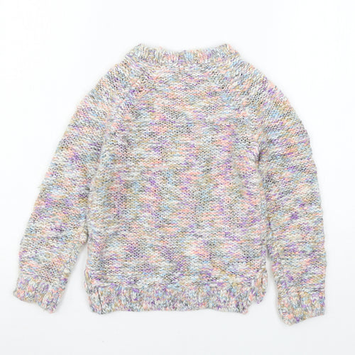 NEXT Girls Purple  Knit Pullover Jumper Size 8 Years