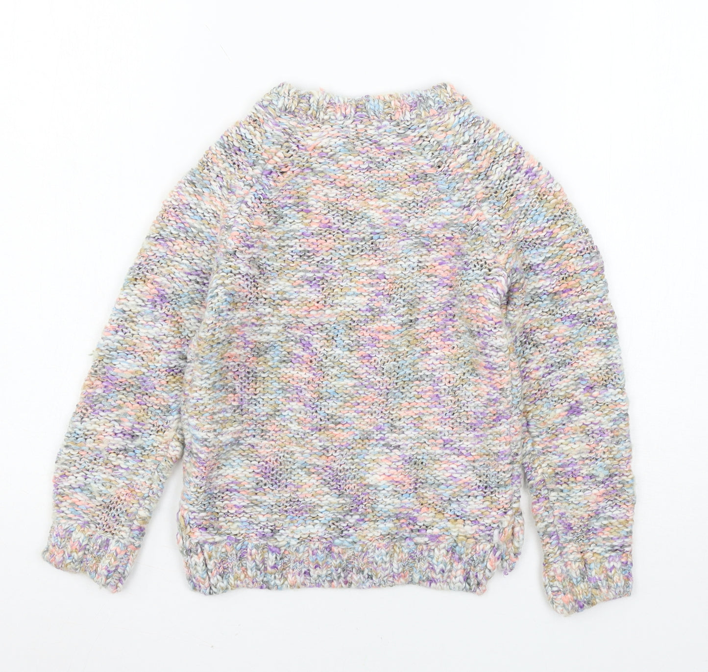 NEXT Girls Purple  Knit Pullover Jumper Size 8 Years