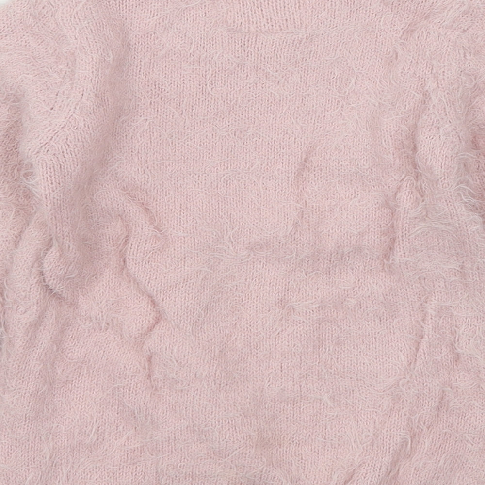 Primark Girls Pink  Knit Pullover Jumper Size 3-4 Years  - Polar bear
