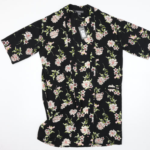 Primark Womens Black Floral  Jacket  Size 6