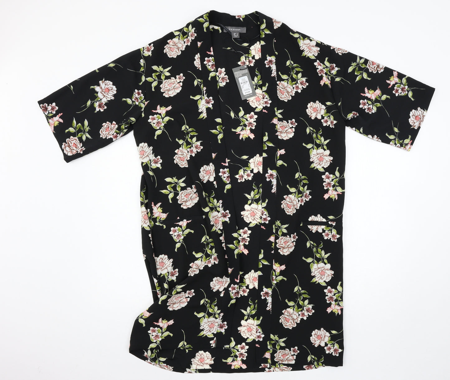 Primark Womens Black Floral  Jacket  Size 6
