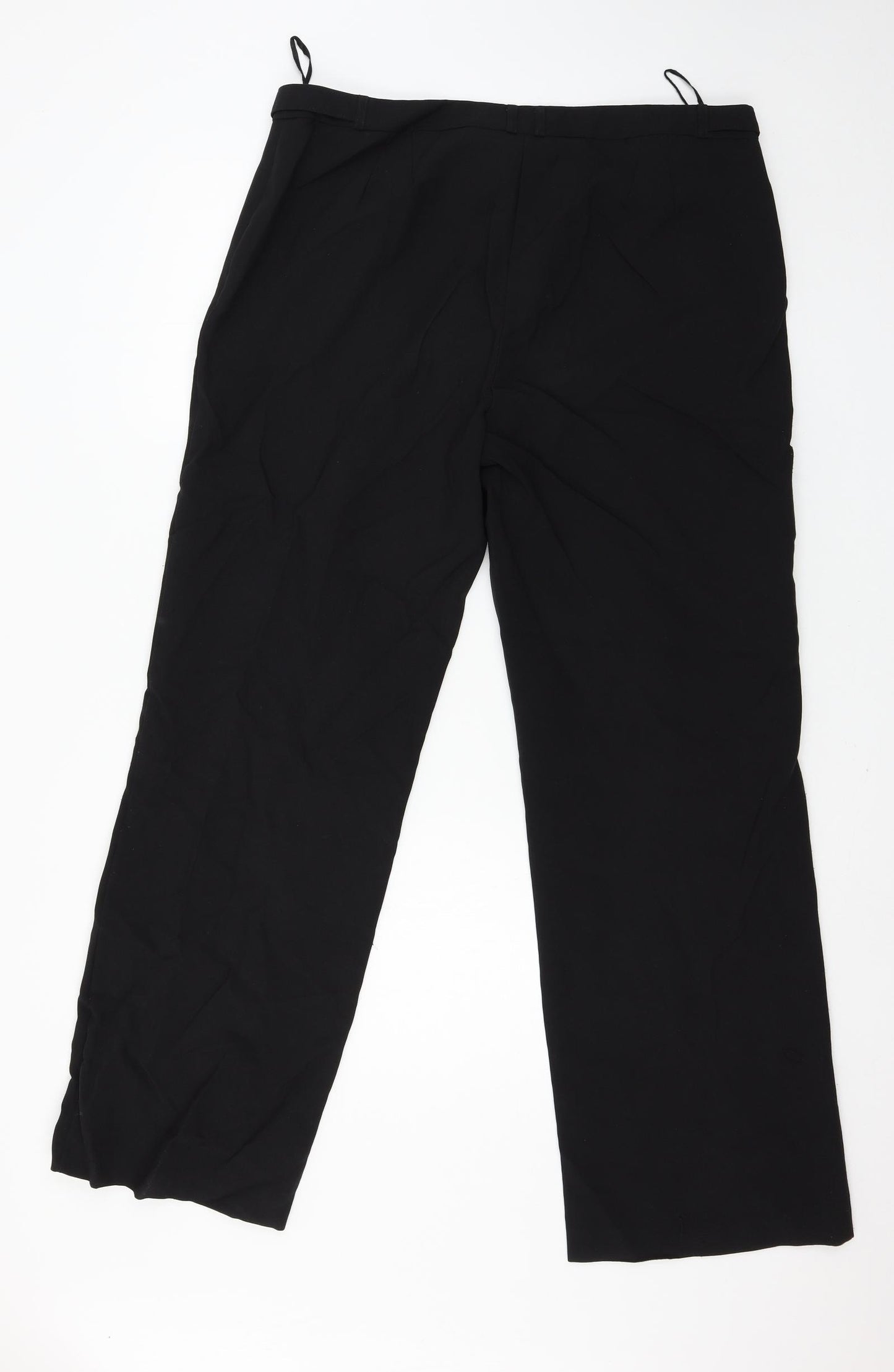 Peacocks Womens Black   Trousers  Size 16 L30 in