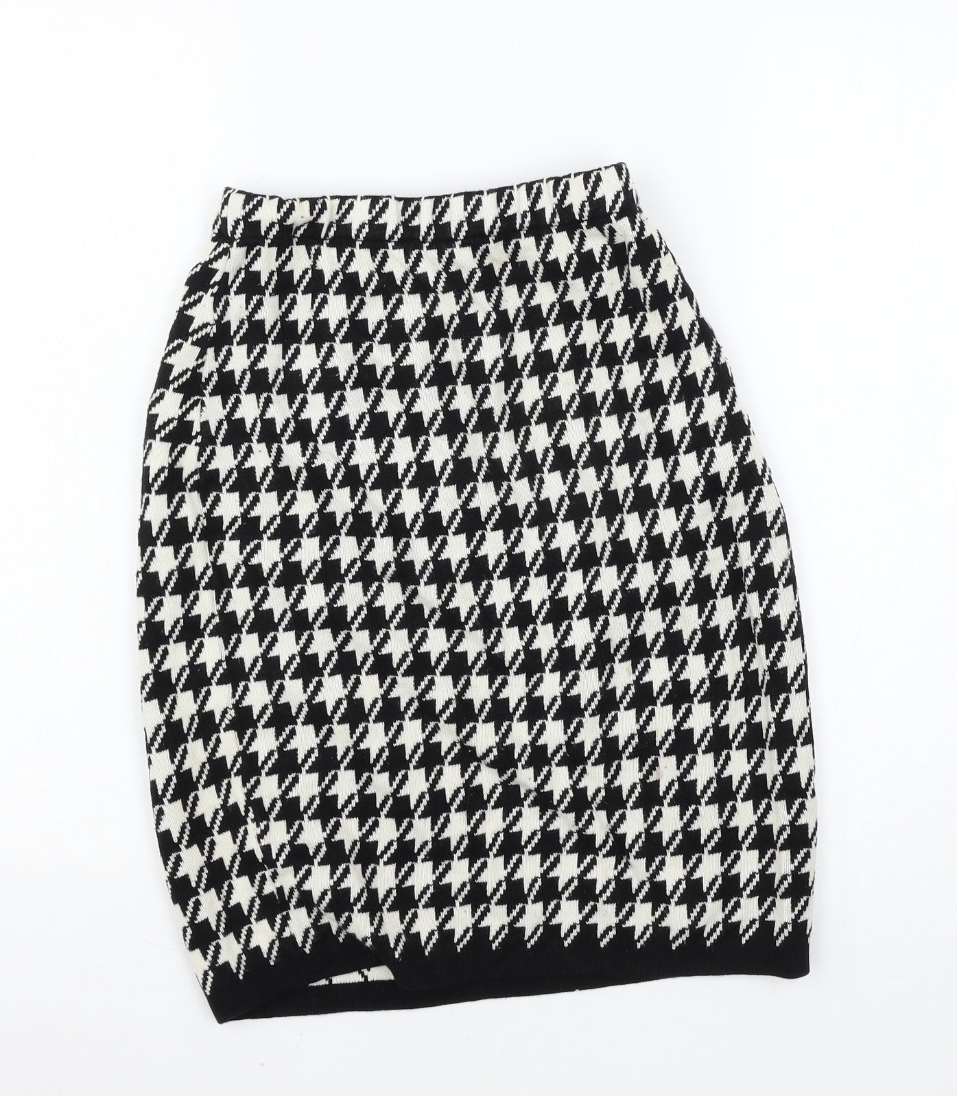 POP Womens Black Houndstooth Knit Straight & Pencil Skirt Size 26 in