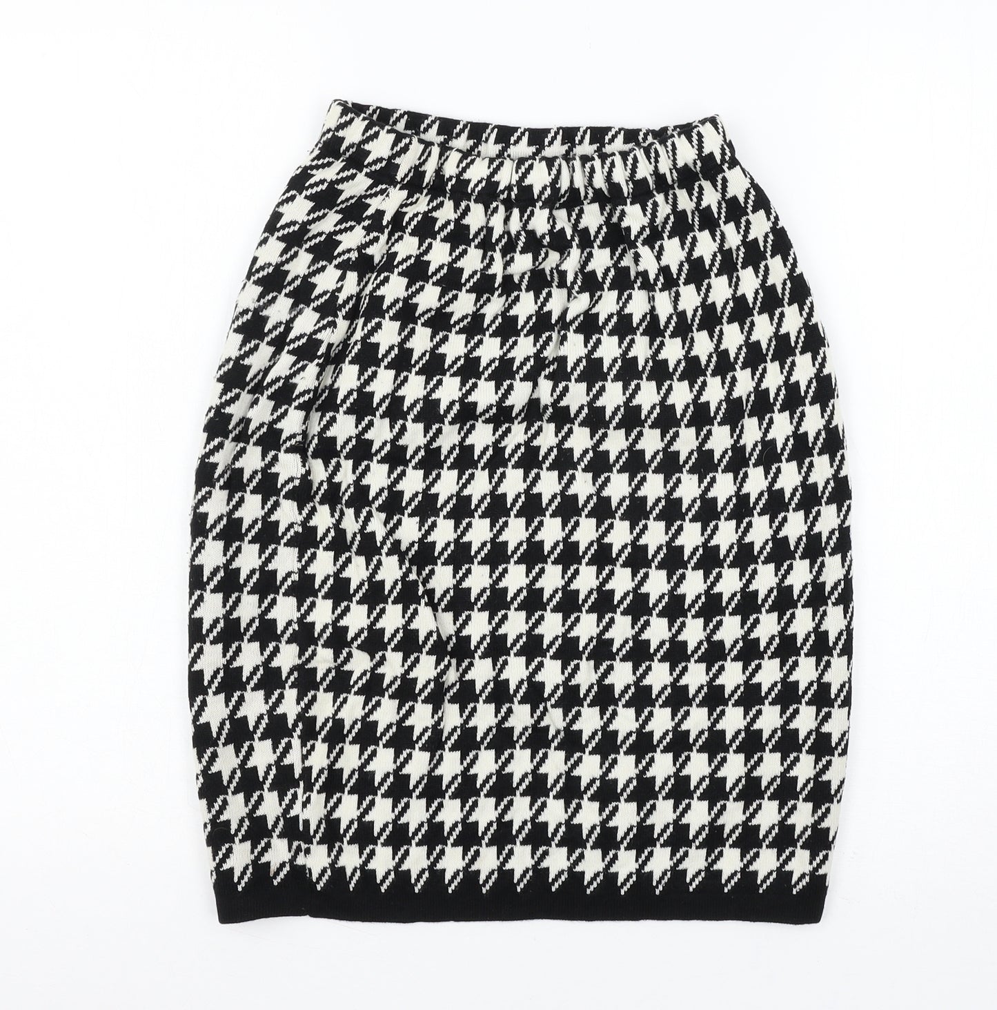 POP Womens Black Houndstooth Knit Straight & Pencil Skirt Size 26 in