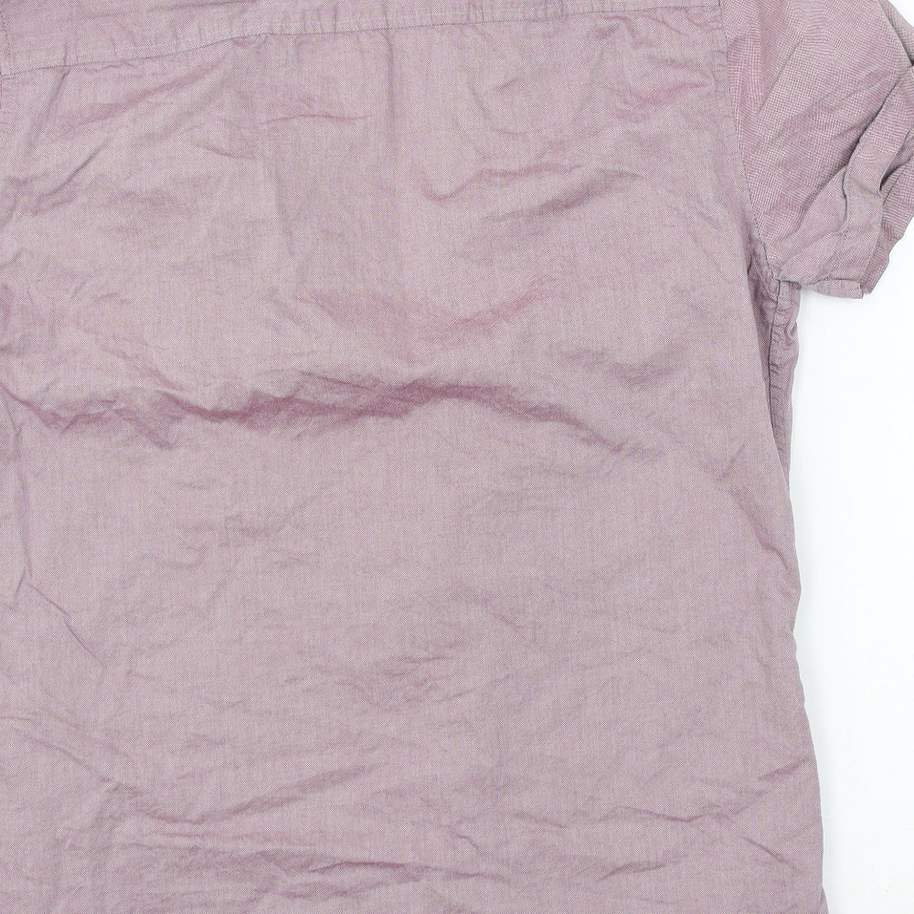 F&F Mens Purple    Button-Up Size L