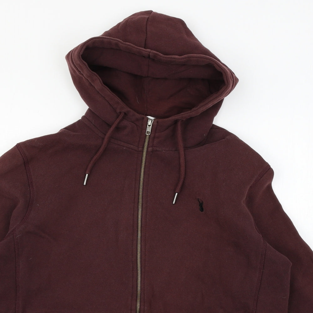 NEXT Womens Brown  Jersey Full Zip Hoodie Size M