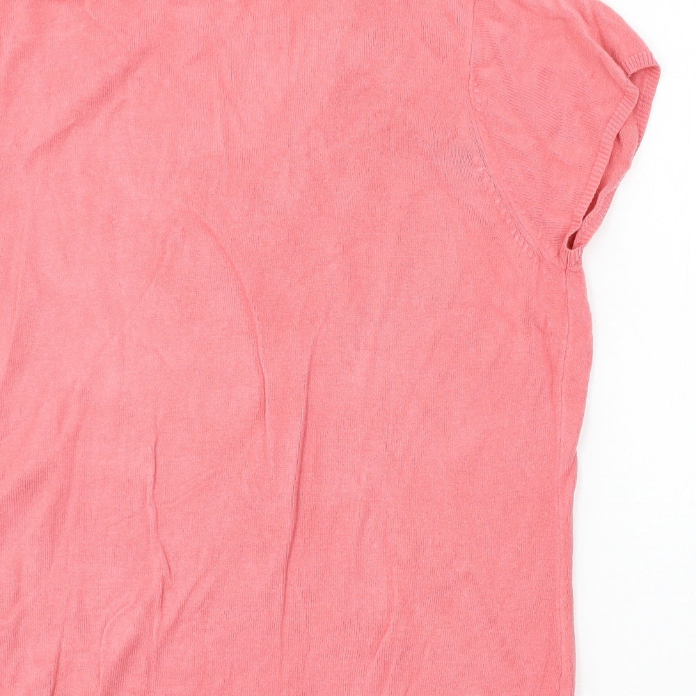 George Womens Pink  Knit Basic T-Shirt Size 18