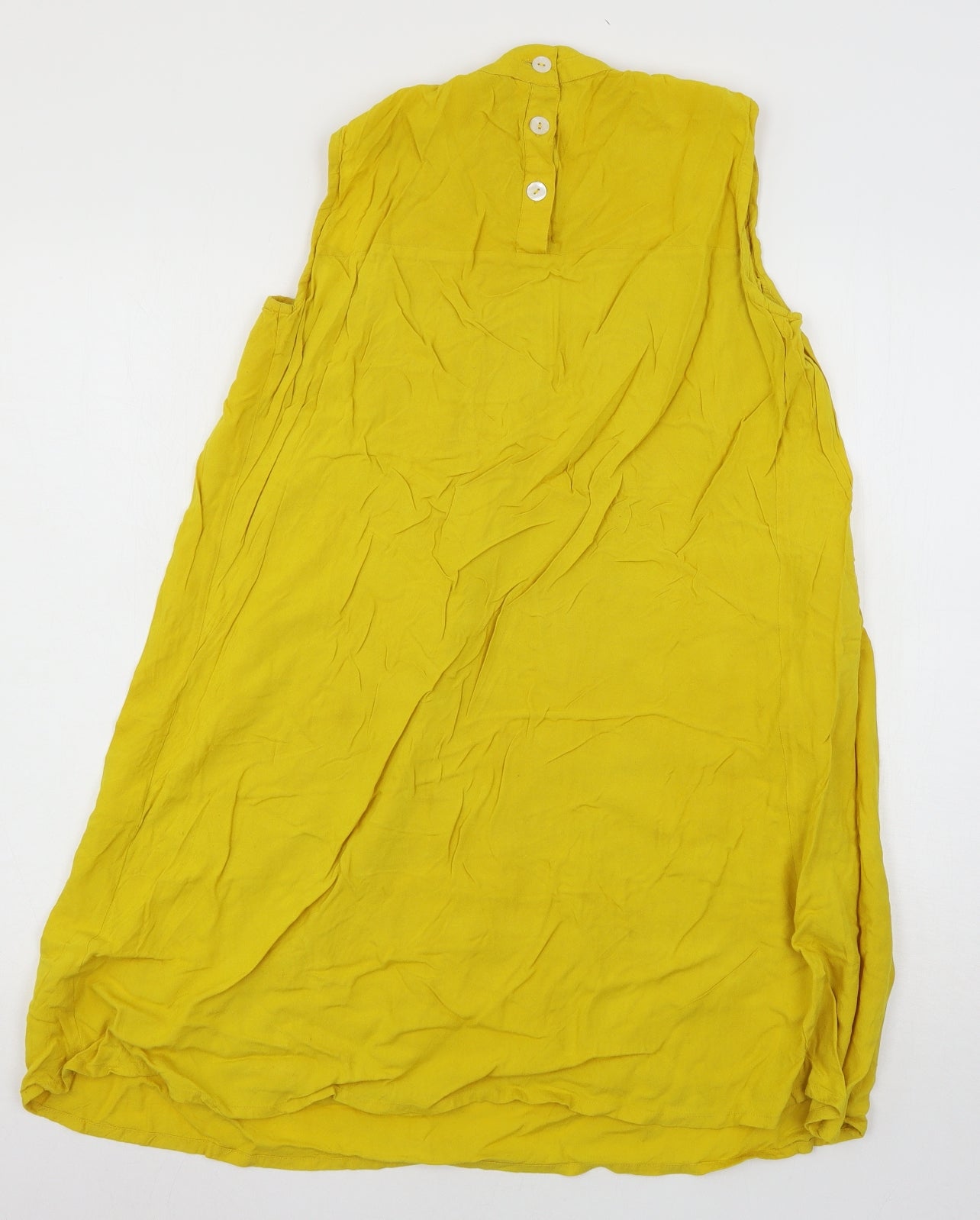 Preworn Womens Yellow   Basic Blouse Size M