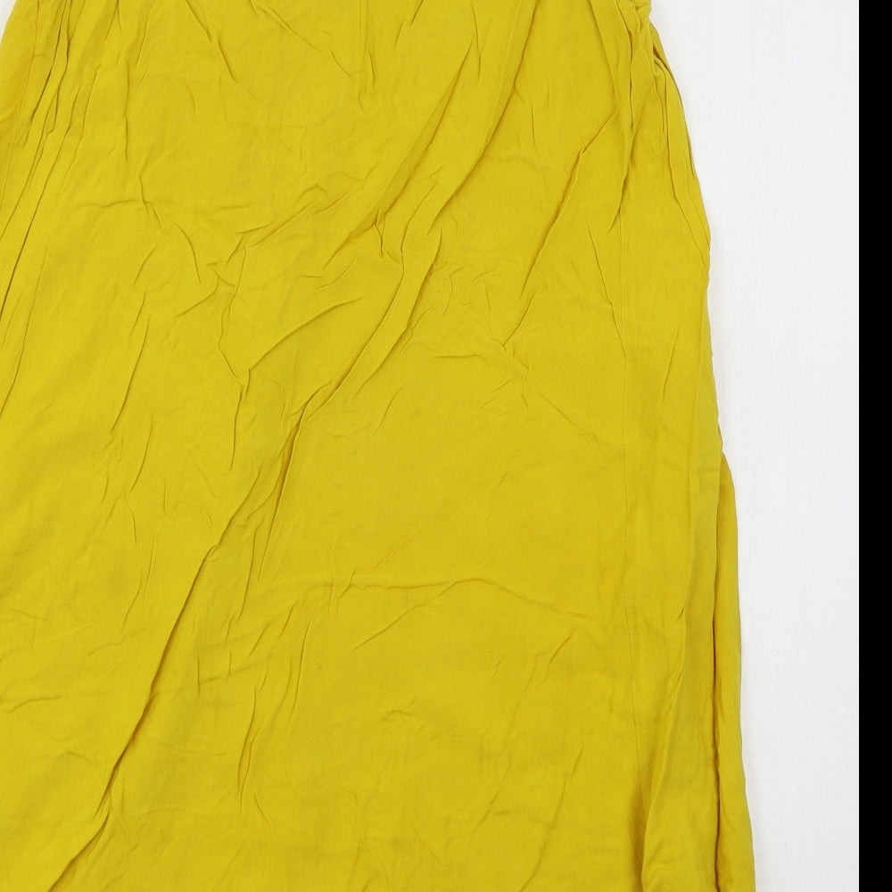 Preworn Womens Yellow   Basic Blouse Size M