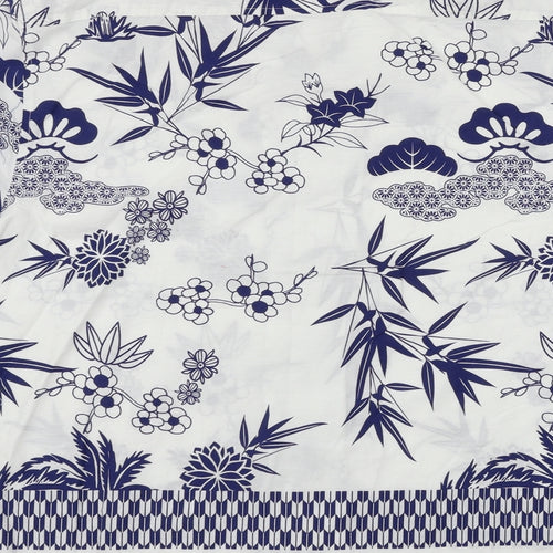 Primark Mens White Floral   Button-Up Size L