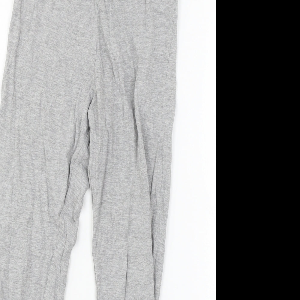 Marks and Spencer Girls Grey Solid Jersey Cami Pyjama Pants Size 9-10 Years