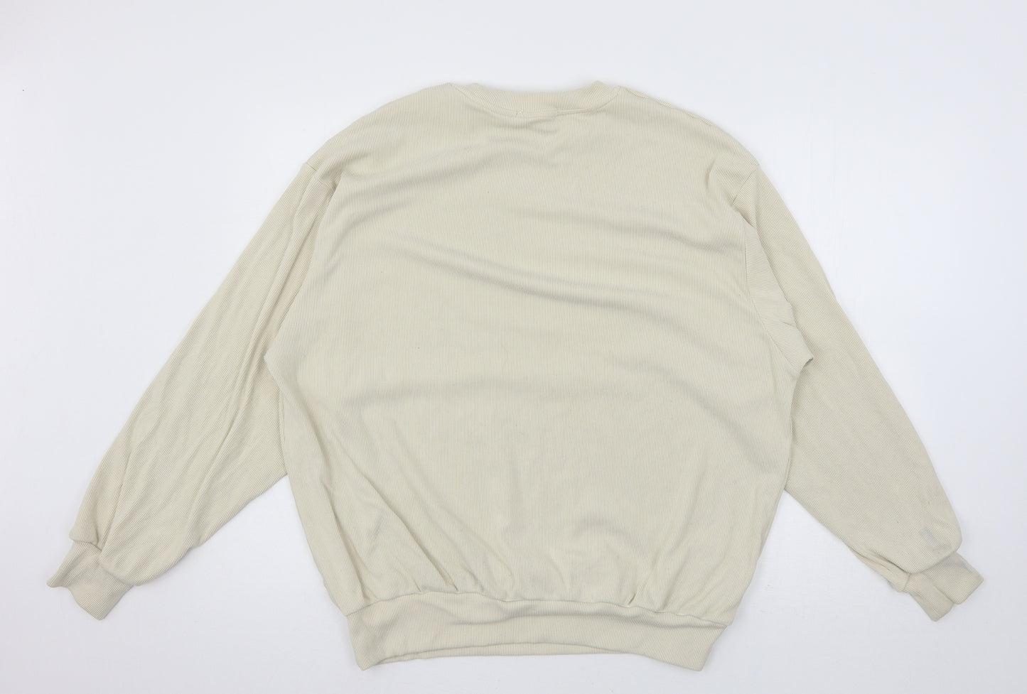 Miss Pap Womens Ivory  Jersey Pullover Sweatshirt Size 14