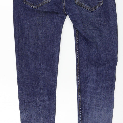 Denim & Co. Womens Blue  Denim Straight Jeans Size 30 in L29 in