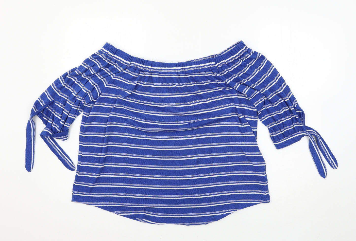 Matalan Womens Blue  Jersey Jersey Blouse Size 14