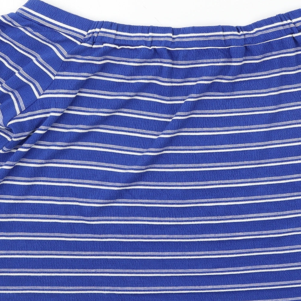 Matalan Womens Blue  Jersey Jersey Blouse Size 14