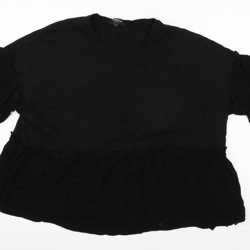 Simply Be Womens Black  Jersey Basic T-Shirt Size 18