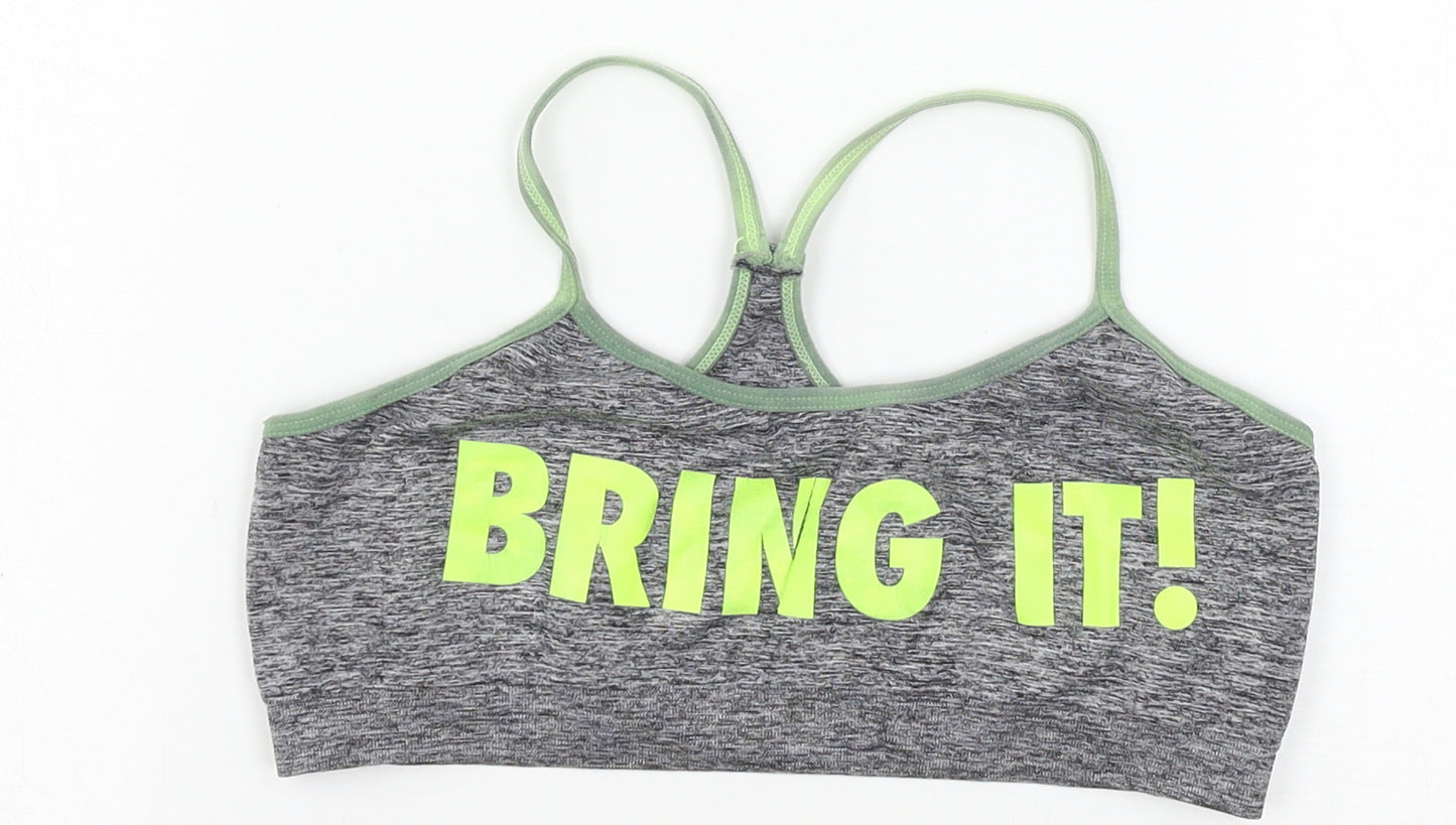 IQ Athletic Womens Grey  Jersey Basic Tank Size L  - bring it