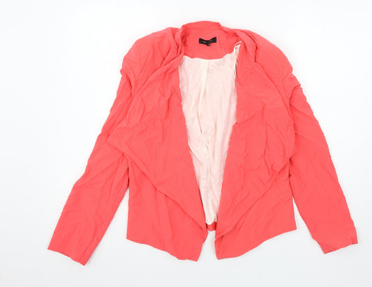 Front view of New Look women’s pink jacket, size UK 12