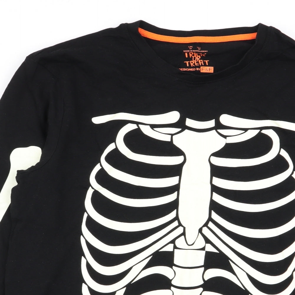 F&F Mens Black    T-Shirt Size M