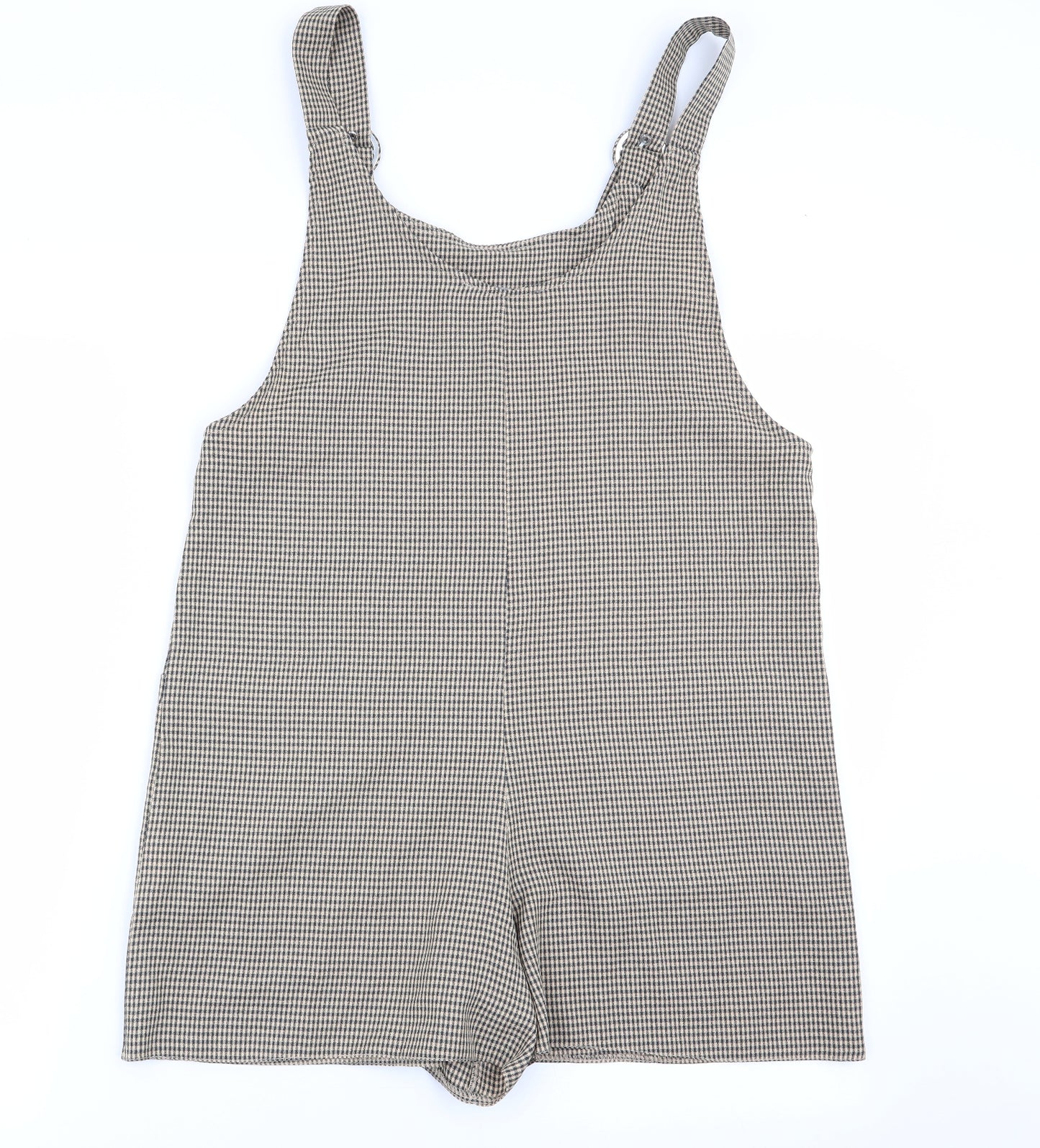 Primark Womens Multicoloured Check  Playsuit One-Piece Size 12