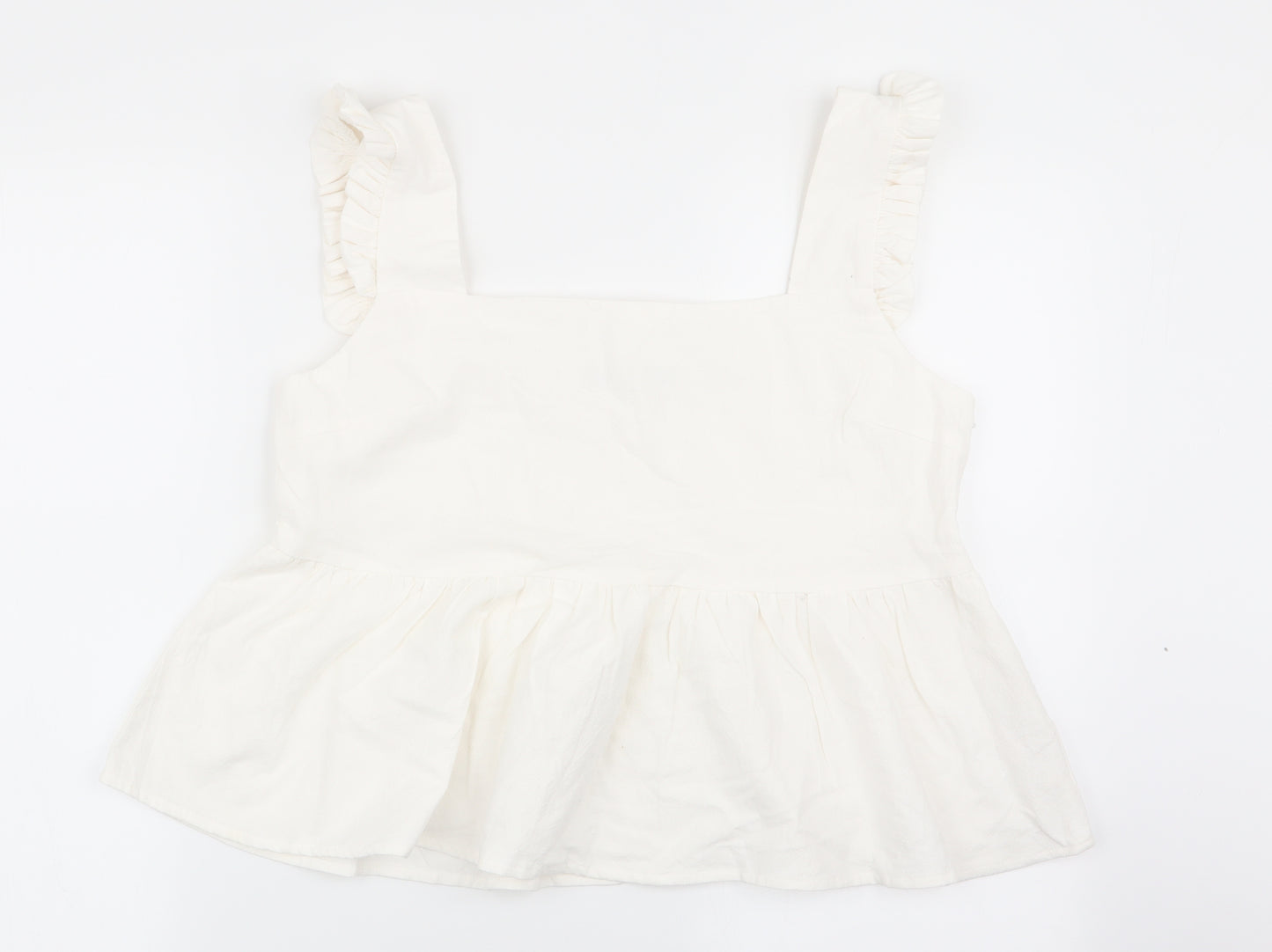 Nasty Gal Womens White   Basic Blouse Size 12