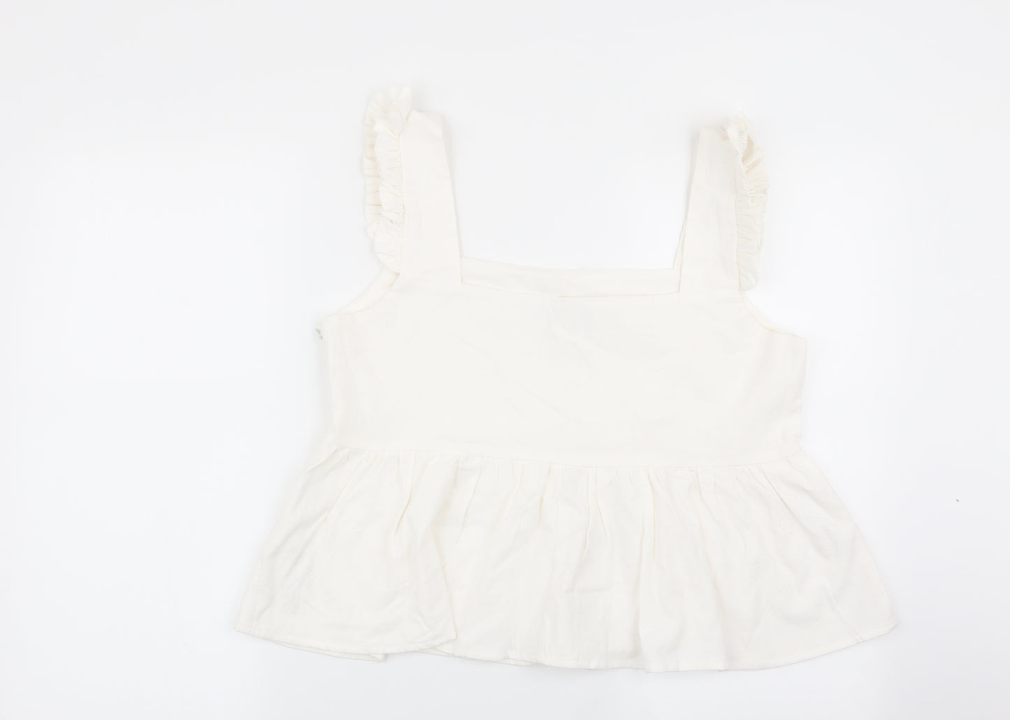 Nasty Gal Womens White   Basic Blouse Size 12